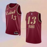Camiseta Cleveland Cavaliers Ricky Rubio NO 13 Ciudad 2023-24 Rojo