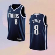 Camiseta Dallas Mavericks Josh Green NO 8 Statement 2022-23 Azul