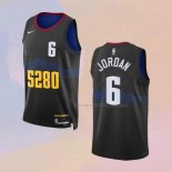 Camiseta Denver Nuggets Deandre Jordan NO 6 Ciudad 2023-24 Negro