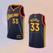 Camiseta Golden State Warriors James Wiseman NO 33 Ciudad 2020-21 Azul