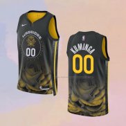 Camiseta Golden State Warriors Jonathan Kuminga NO 00 Ciudad 2022-23 Negro