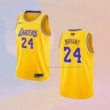 Camiseta Los Angeles Lakers Kobe Bryant NO 24 Icon 2018-19 Amarillo2