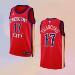 Camiseta New Orleans Pelicans Jonas Valanciunas NO 17 Statement 2023-24 Rojo