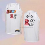 Camiseta Nino Miami Heat Jimmy Butler NO 22 Ciudad 2022-23 Blanco