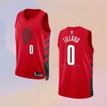 Camiseta Portland Trail Blazers Damian Lillard NO 0 Statement 2022-23 Rojo