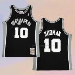 Camiseta San Antonio Spurs Dennis Rodman NO 10 Mitchell & Ness 1993-94 Negro