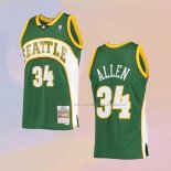 Camiseta Seattle SuperSonics Ray Allen NO 34 Mitchell & Ness 2006-07 Verde