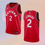 Camiseta Toronto Raptors Kawhi Leonard NO 2 Icon 2018 Rojo