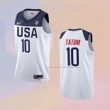 Camiseta USA Jayson Tatum 2019 FIBA Basketball World Cup Blanco