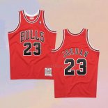 Camiseta Chicago Bulls Michael Jordan NO 23 Hardwood Classics Throwback 1997-1998 Rojo