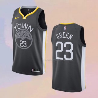 Camiseta Golden State Warriors Draymond Green NO 23 Statement Negro