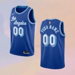 Camiseta Los Angeles Lakers Personalizada Hardwood Classics 2020-21 Azul