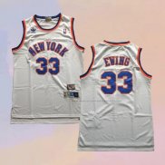 Camiseta New York Knicks Patrick Ewing NO 33 Retro Blanco