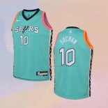 Camiseta Nino San Antonio Spurs Jeremy Sochan NO 10 Ciudad 2022-23 Verde