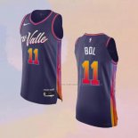 Camiseta Phoenix Suns Bol Bol NO 11 Ciudad Autentico 2023-24 Violeta