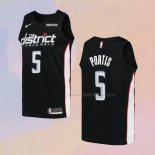 Camiseta Washington Wizards Bobby Portis NO 5 Ciudad 2018-19 Negro