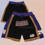 Pantalone Los Angeles Lakers Mamba Violeta Negro