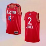 Camiseta All Star 2020 Los Angeles Lakers Lebron James NO 2 Rojo