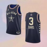 Camiseta All Star 2024 Los Angeles Lakers Anthony Davis NO 3 Azul
