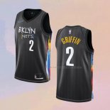 Camiseta Brooklyn Nets Blake Griffin NO 2 Ciudad 2020-21 Negro