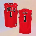 Camiseta Chicago Bulls Derrick Rose NO 1 Rojo