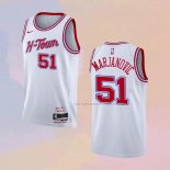 Camiseta Houston Rockets Boban Marjanovic NO 51 Ciudad 2023-24 Blanco