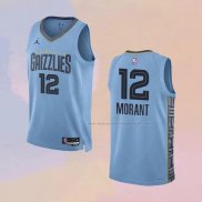 Camiseta Memphis Grizzlies Ja Morant NO 12 Statement 2022-23 Azul