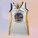 Camiseta Mujer Golden State Warriors Stephen Curry NO 30 Association 2018-19 Blanco