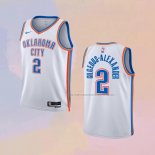 Camiseta Nino Oklahoma City Thunder Shai Gilgeous-Alexander NO 2 Association Blanco