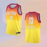 Camiseta All Star 2023 Miami Heat Bam Adebayo NO 13 Naranja