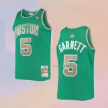 Camiseta Boston Celtics Kevin Garnett NO 5 Mitchell & Ness 2007-08 Verde