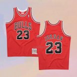 Camiseta Chicago Bulls Michael Jordan NO 23 Hardwood Classics Throwback 1997-98 Rojo
