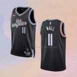 Camiseta Los Angeles Clippers John Wall NO 11 Ciudad 2022-23 Negro