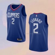 Camiseta Los Angeles Clippers Kawhi Leonard NO 2 Icon 2020-21 Azul