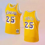 Camiseta Los Angeles Lakers Ed Jones NO 25 Mitchell & Ness 1994-95 Amarillo