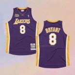 Camiseta Los Angeles Lakers Kobe Bryant NO 8 Icon 2000-01 Finals Bound Violeta
