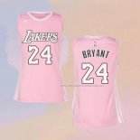Camiseta Mujer Los Angeles Lakers Kobe Bryant NO 24 Rosa