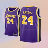 Camiseta Nino Los Angeles Lakers Kobe Bryant NO 24 Statement 2018 Violeta