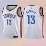 Camiseta Nino Oklahoma City Thunder Paul George NO 13 Association 2017-18 Blanco