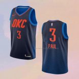 Camiseta Oklahoma City Thunder Chris Paul NO 3 Statement Azul