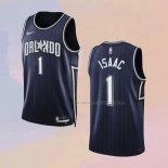 Camiseta Orlando Magic Jonathan Isaac NO 1 Ciudad 2023-24 Azul