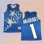 Camiseta Orlando Magic Tracy Mcgrady NO 1 Mitchell & Ness Big Face Azul