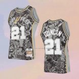 Camiseta San Antonio Spurs Tim Duncan NO 21 Special Year Of The Tiger Negro