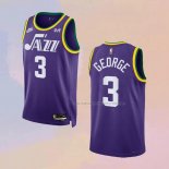 Camiseta Utah Jazz Keyonte George NO 3 Classic 2023-24 Violeta