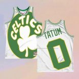 Camiseta Boston Celtics Jayson Tatum NO 0 Mitchell & Ness Big Face Blanco