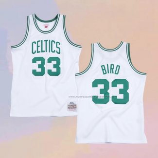 Camiseta Boston Celtics Larry Bird NO 33 Hardwood Classics Throwback Blanco