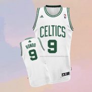 Camiseta Boston Celtics Rajon Rondo NO 9 Blanco