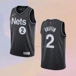 Camiseta Brooklyn Nets Blake Griffin NO 2 Earned 2020-21 Negro