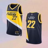Camiseta Indiana Pacers Caris LeVert NO 22 Ciudad 2021-22 Azul