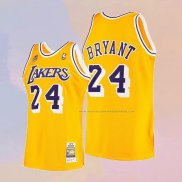 Camiseta Los Angeles Lakers Kobe Bryant NO 24 60th Anniversary Mitchell & Ness 2007-08 Amarillo